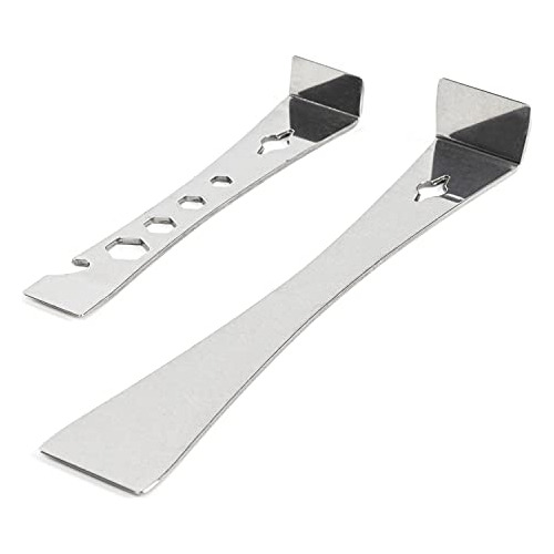 00250a Pry Bar Set, 2 Pc Stainless Steel Flat Bar Crowb...