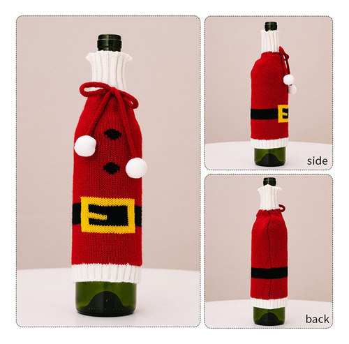 Xc 3 Fundas Navideñas Para Botellas De Vino, Decoración,