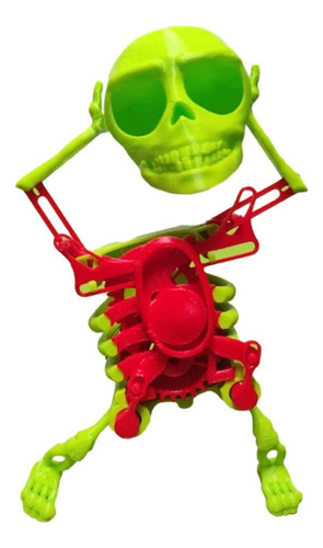 Calavera De Esqueleto Danzante Impresa En 3d, De Plástico