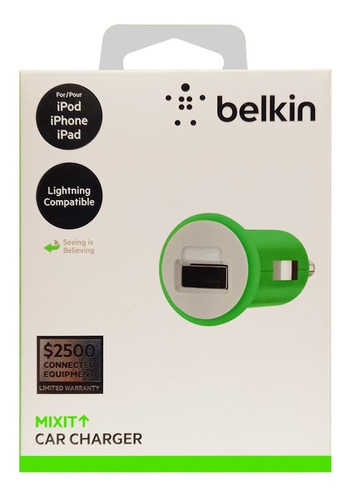 Cargador Auto Usb Belkin 2.1a Tablet Celular Y+ Febo