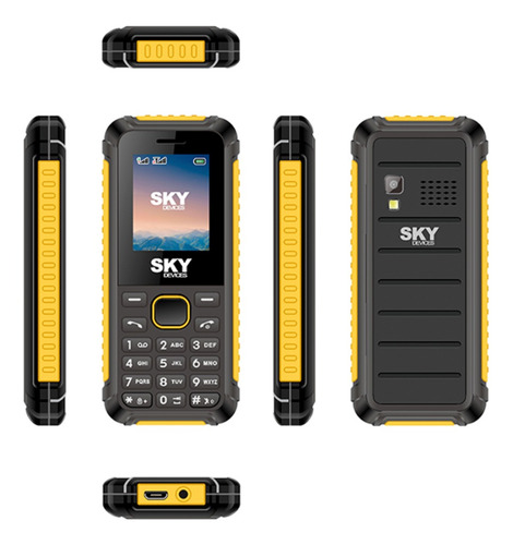 Sky Devices Sky Rock Dual SIM 32 MB yellow 32 MB RAM