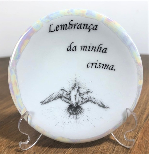 Imagem 4 de 4 de Kit 6 Pratinhos Lembrança De Crisma
