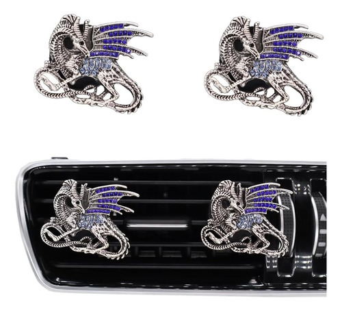 Bling Dragon - Clip De Ventilación Para Automóvil, 2 Unidade