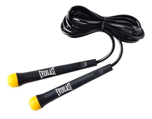 Corda De Pular Em Pvc 2,90mt Ajustável Everlast Cor Preto