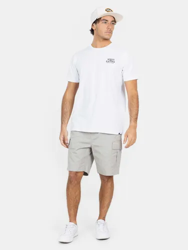 Polera Mc Over View Tees Blanco Hombre Maui And Sons