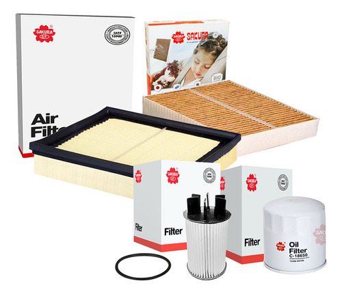 Kit Filtros Aceite Aire Gasolina Cab Np300 Frontier 2.5 2021