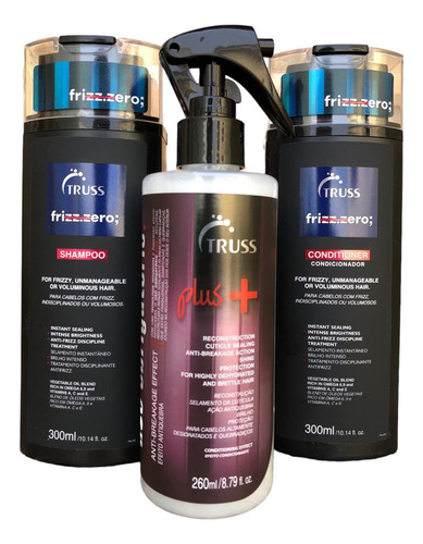 Truss Frizz.zero Shampoo E Condicionador 300ml + Plus+ 260ml