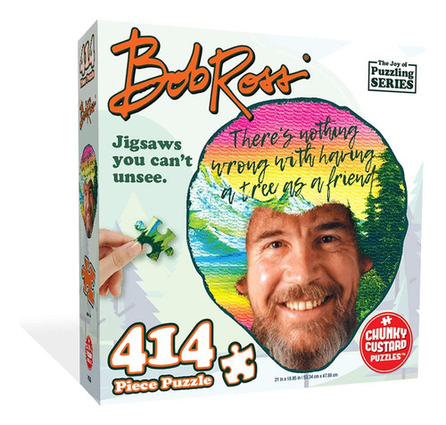 Rompecabezas Bob Ross Trees De 414 Piezas Joy Of Puzzling