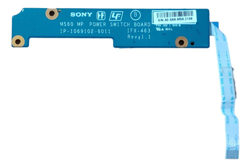 Placa De Encendido Sony Vaio Pcg-6r2p Np. 1p-1069102-6011