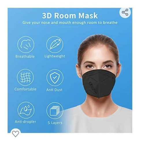 Imagen 6 de 8 de Caja De Mascarillas Ffp2 Homologadas Union Europea 5 Capas