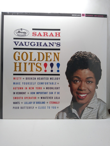 Sarah Vaughan Golden Hits Vinilo Lp Nuevo