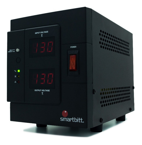 Regulador De Energía P/ Línea Blanca Smartbitt 3000va Color Negro