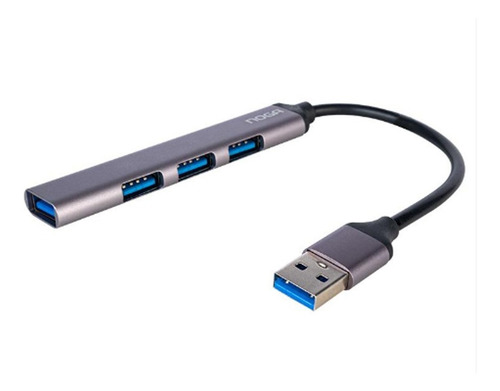 Hub Usb 4 Puertos Usb 2.0 Luz Led Pc Notebook Noga Ngh-50
