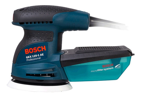 Lijadora profesional roto orbital Bosch Professional GEX 125-1 AE con sistema velcro azul 250W 127V