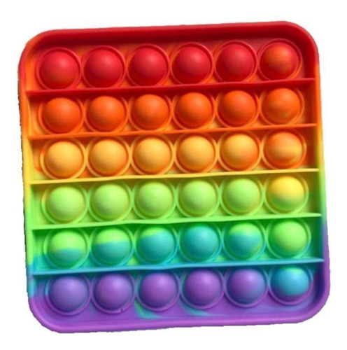 Brinquedo Pop It De Silicone Formato Quadrado