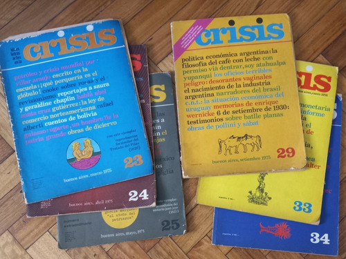 Revista Crisis, Núms 4, 23, 24, 25, 29, 33, 34/ Precio X C/u