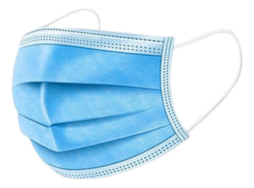 Máscara Descartável Santa Clara Com Elástico Azul Com 5un