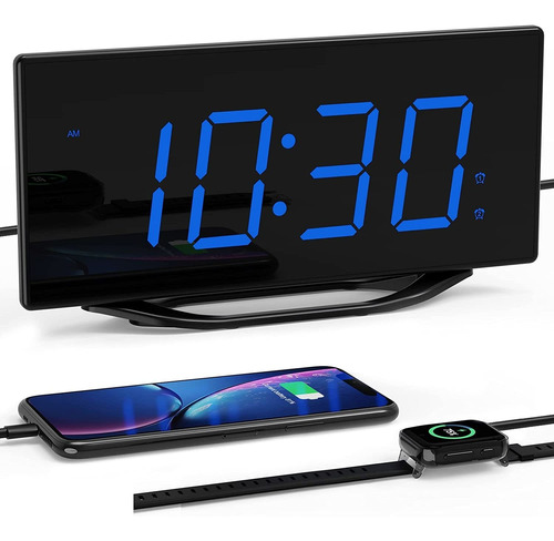 Reloj Despertador Digital Alto Para Personas Que Duermen Pes