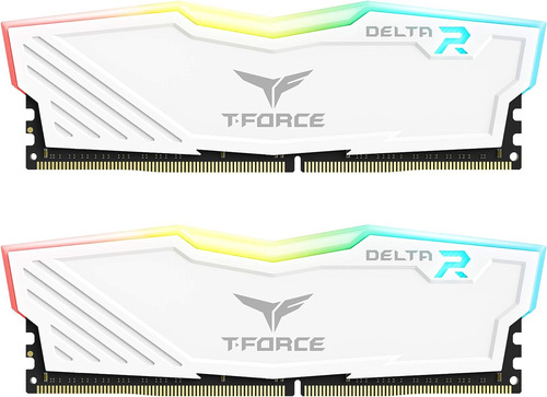 Memoria Teamgroup T-force Delta Rgb Ddr4, 16 Gb Blanco
