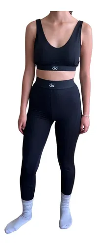 Leggins Top Alo Yoga Set 2 Piezas Conjunto Deportivo Mujer