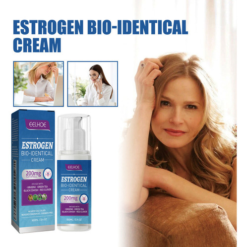 2025 2pcs Crema Progesterona Y Progesterona For Mujer, Sin
