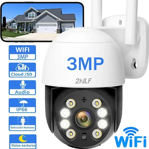 2nlf Câmera De Segurança Câmera Externa Wifi App Eseecloud Prova Dagua IP66 Vigilancia Visão Noturna Infravermelho 3MP - R$ 96,99