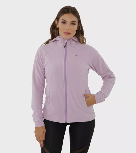 Campera Micropolar Montagne Aradia Con Capucha Térmica Mujer