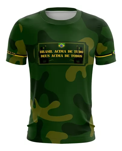 Brk Fishing - Camiseta Brasil Patriota Brasil Acima de Tudo Preta