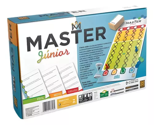 Jogo Tabuleiro Perguntas E Respostas Master Júnior Educativo - R$ 112,9