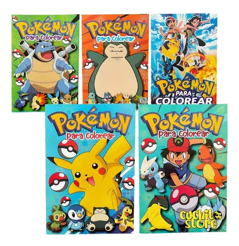 Pokémon Libro Para Colorear: Divertidos libros de colorear para