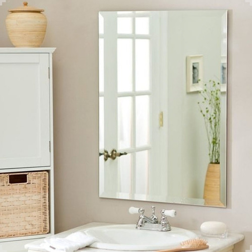 Espelho Para Banheiro Com Bisotê 60cm X 40cm C Botões Cor Da Moldura Espelho Bisote 60x40 S/moldura