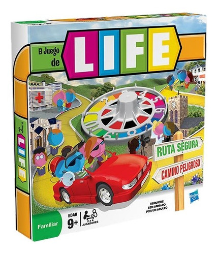 Juego De Mesa Familiar P/ Niños +9 Life Original Hasbro.