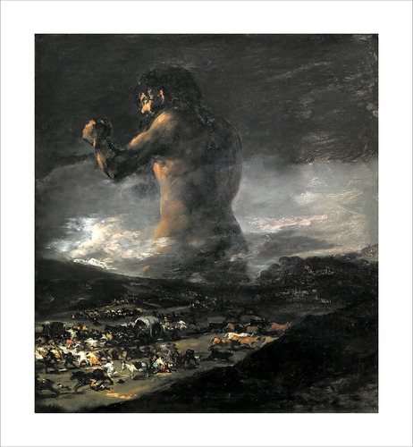 Lamina Fine Art El Coloso Goya 60x65 Cm Myc Arte