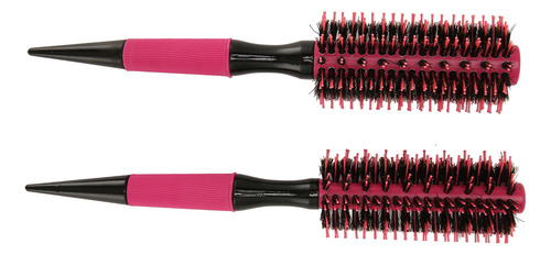 Peine Redondo Para Peinar El Cabello, 2 Piezas, Mango Ergonó