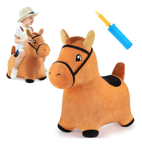 Caballo Saltarín Iplay Ilearn Inflable Y Peluche Bomba I