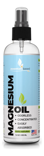 Aceite De Magnesio Essentiallybased 100% Puro 355ml