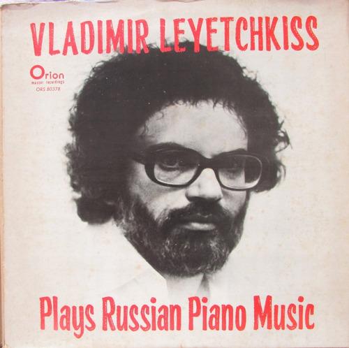 Lp Vladimir Leyetchkiss - Plays Russian Piano Music Orion 