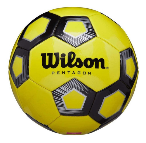 Balón Futbol Wilson Pentagon Tamaño 5 Amarillo // Bamo