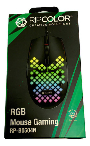 Mouse Gamer Ripcolor Rp-b0504n Color Negro