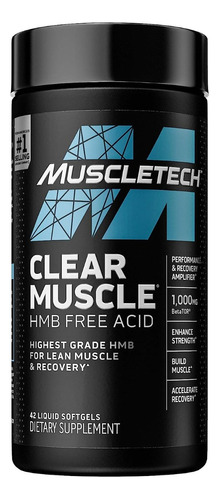 Clear Muscle Muscletech Betator 1000mg Hmb Usa 