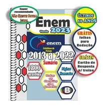 Comprar Enem 2023  Provas E Gabaritos Enem Apostila Enem Provas Anteriores De 2013 A 2022 Últimos 10 Anos Com Gabarito Oficial Enem