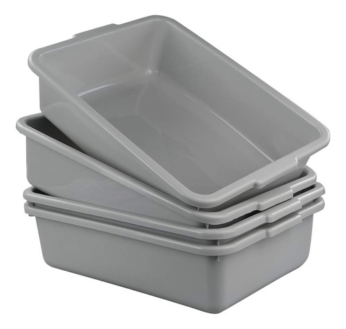 Anbers Caja De Autobus Comercial De Plastico Gris 13l/lavabo