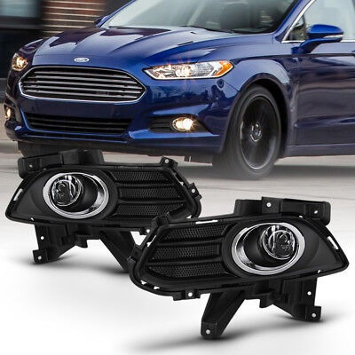 2013-2016 Ford Fusion Bumper Fog Lights W/switch Lamps L Dtm