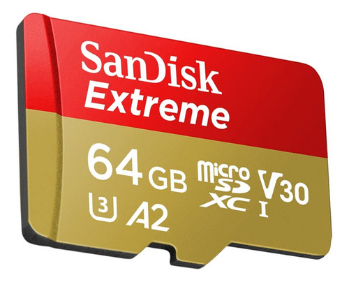 Tarjeta de memoria micro SD Sandisk 64 GB Microsd Extreme 170 mb