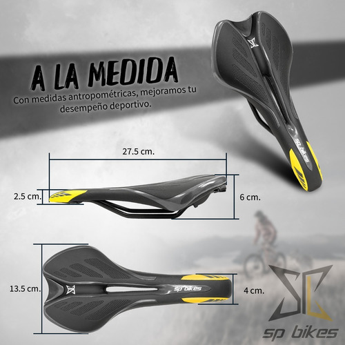 Imagen 4 de 8 de Asiento Para Bicicleta Antiprostatico Vzr Negro Con Gris
