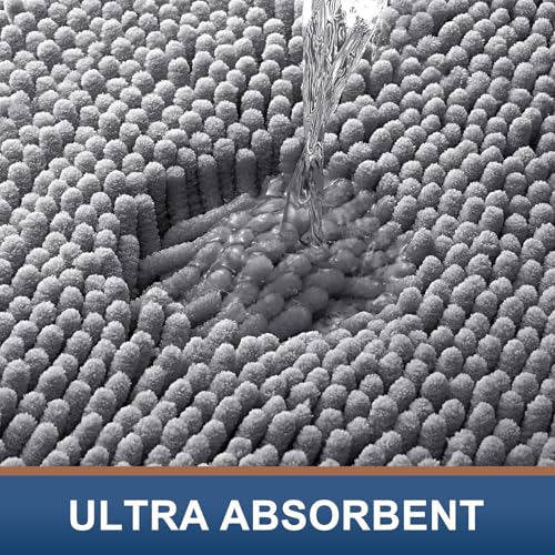 Alfombra De Baño De Chenilla De Lujo Smiry, Alfombras De Bañ