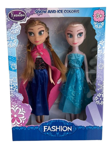 Muñecas Frozen X2 Anna Y Elsa En Caja 20cm