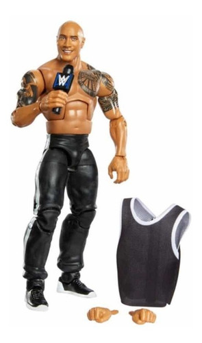 Imagen 1 de 5 de Figura Wwe Mattel Elite Luchador The Rock - La Roca