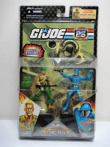 Gi Joe Rene 25th Anniversary Comic Pack Duke Cobra Commander