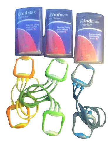 Bandas Elásticas Tubos Triples Set Kindmax 3 Resistencias